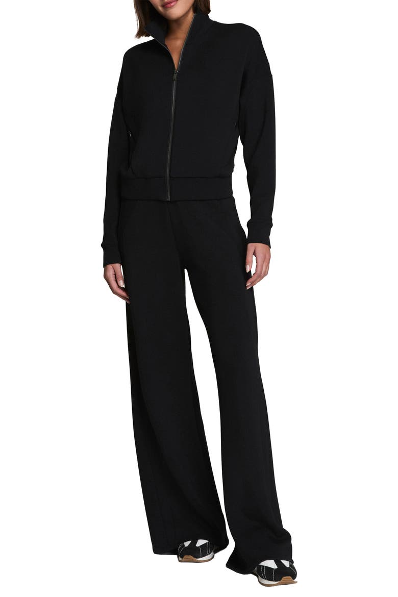 AirEssentials Track Jacket, Alternate, color, VERY BLACK