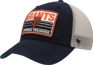 '47 Men's '47 Black/Tan San Francisco Giants Four Stroke Clean Up Trucker Snapback Hat