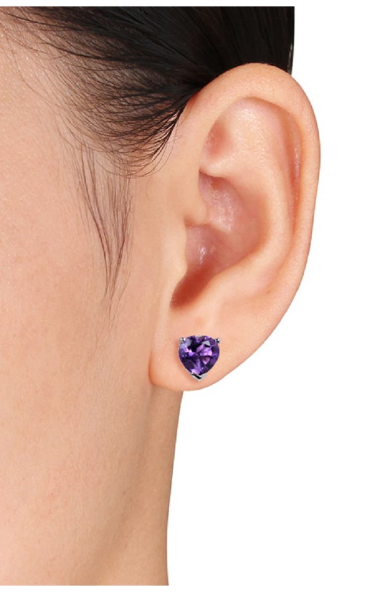 DELMAR Sterling Silver Brazilian Amethyst Earrings, Alternate, color, 
