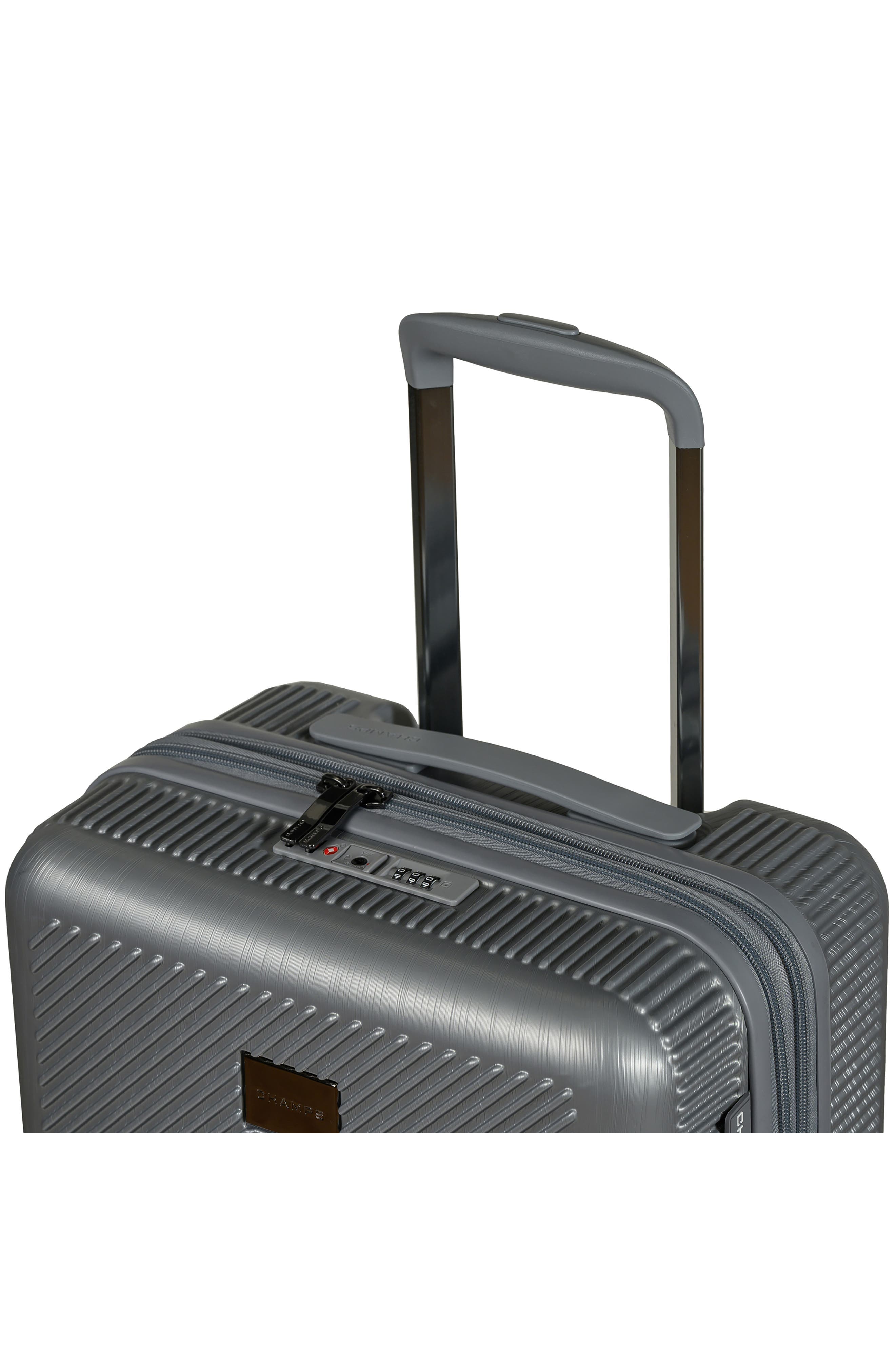 CHAMPS Iconic II Carry-On Hardside Suitcase, Alternate, color, Silver