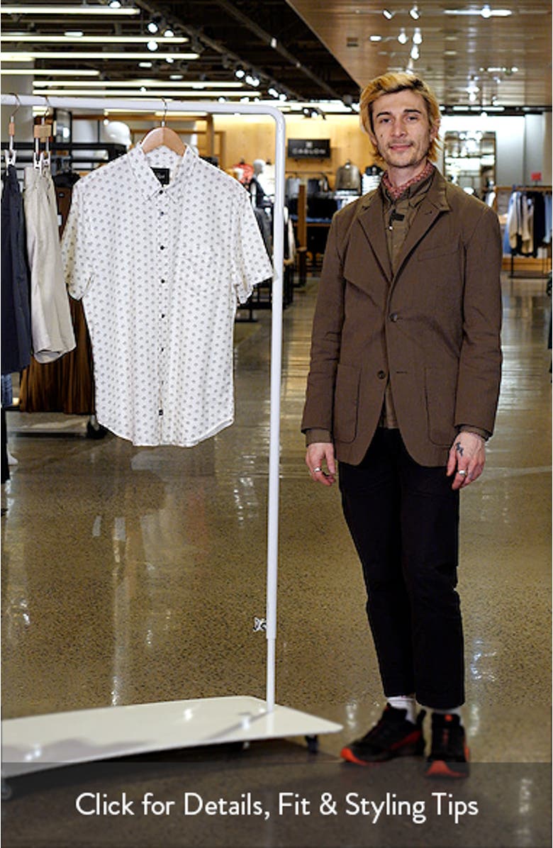 Carson Linen Blend Short Sleeve Button-Up Shirt, sales video thumbnail