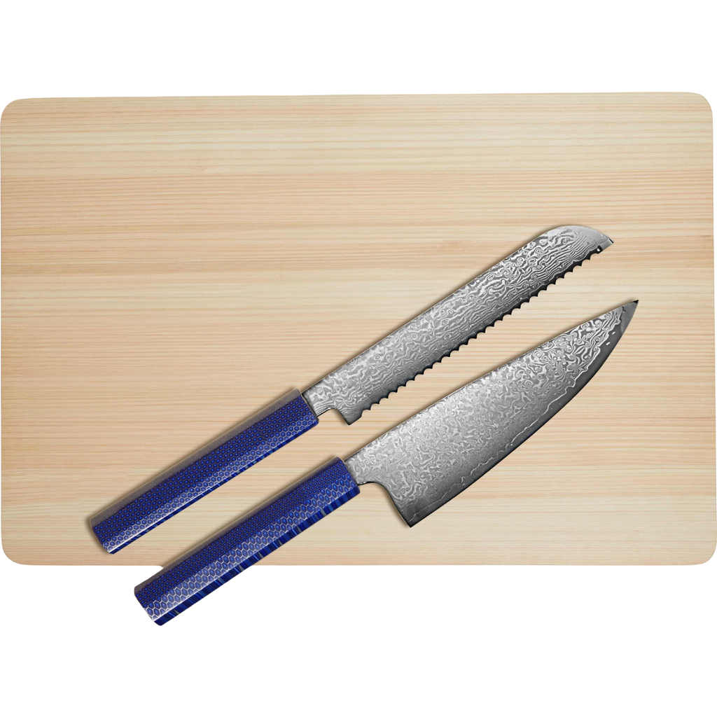 Shop Italic Kumo Chef Knife, Bread Knife And Cutting Board Set