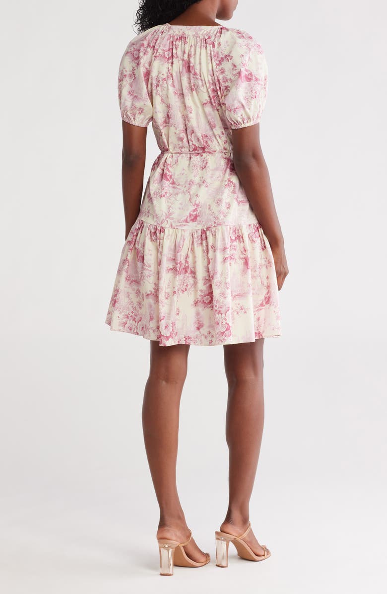 Julia Jordan Bubble Sleeve Dress, Alternate, color, Pink Ivory