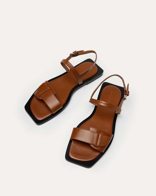 Want Les Essentiels De La Vie Want Les Essentiels Holton Smooth Leather Flat Sandal In Cuero