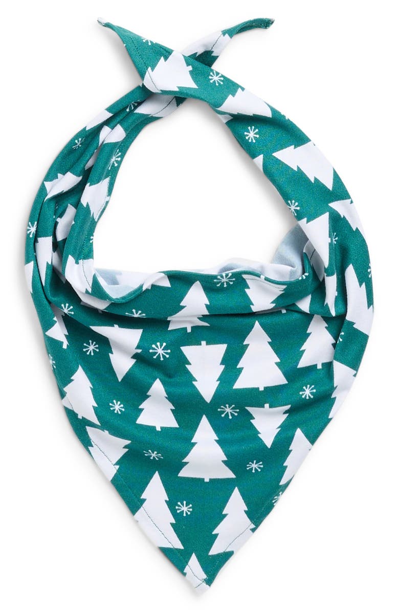 Pillow Talk Matching Family Merry Trees Pet Bandana, Main, color,