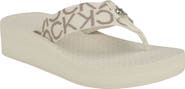 Calvin Klein Meena Wedge Flip Flop Sandal