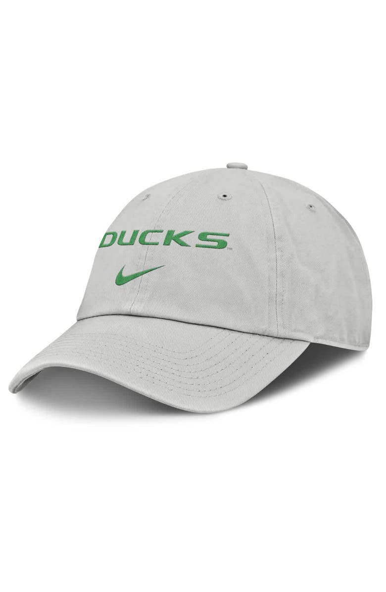Nike Men's Nike Gray Oregon Ducks 2025 On-Field Gameday Club Adjustable Hat, Main, color, 