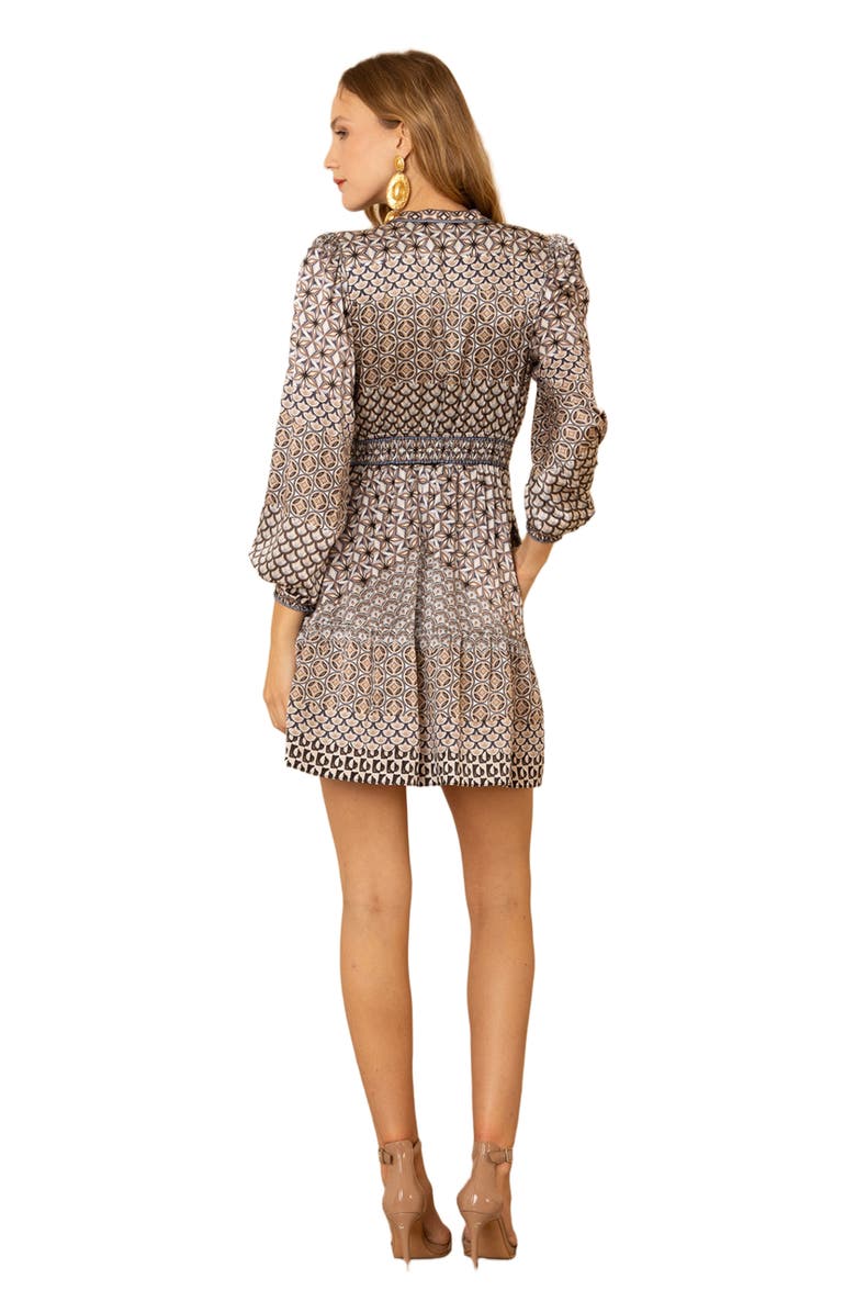 Hale Bob Hunter Charmeuse Dress, Alternate, color, 