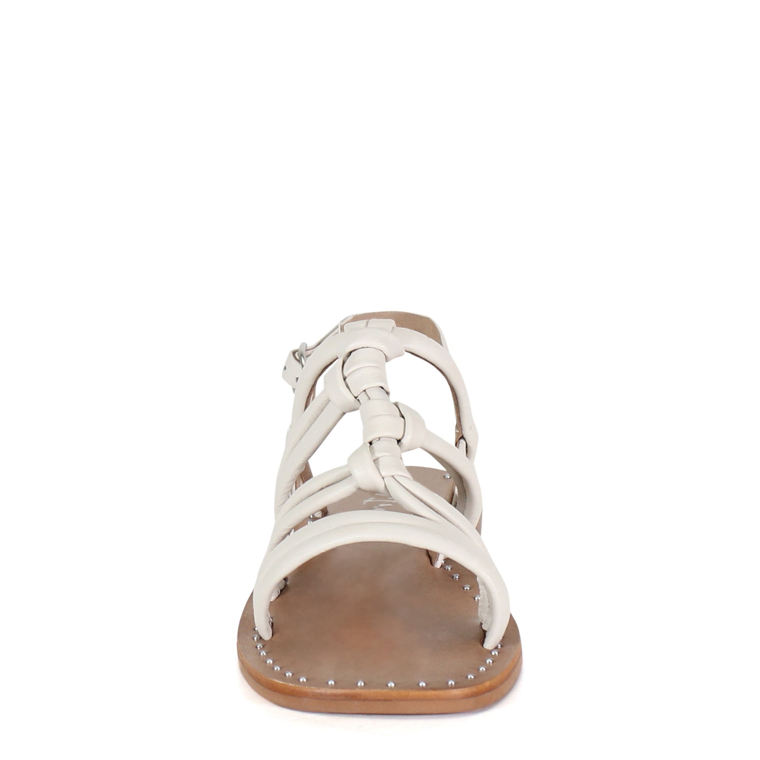 MOS SAIC Knotted Tube Leather Sandal, Alternate, color, Bone