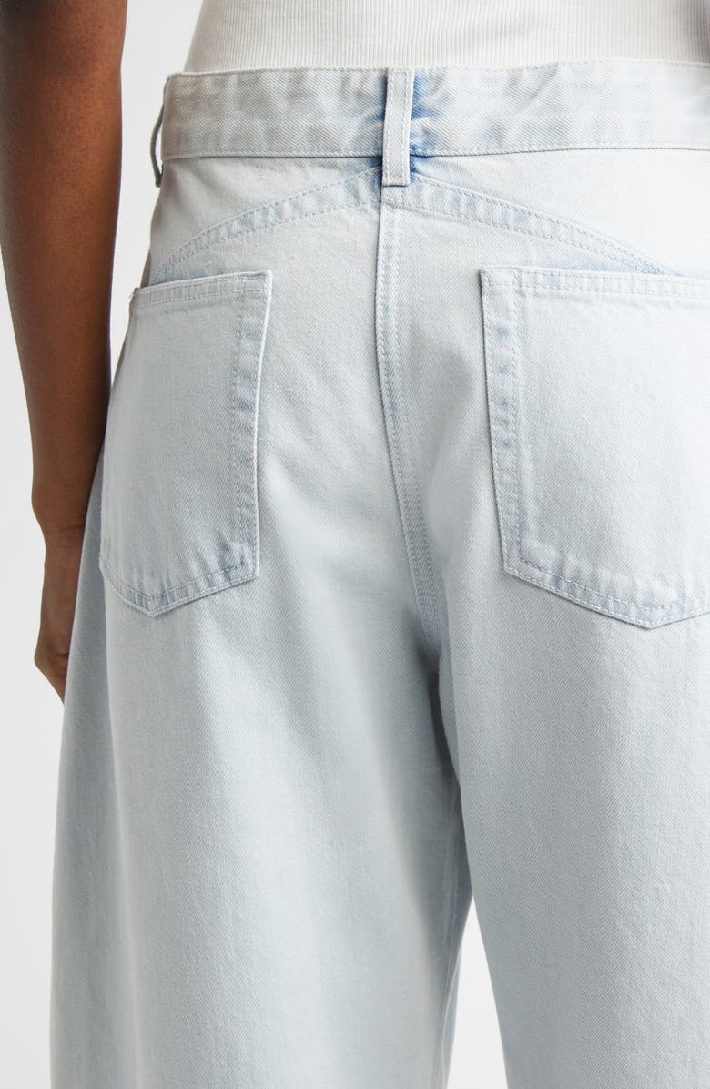 Alaïa Low Round Jeans, Alternate, color, Bleu Givre