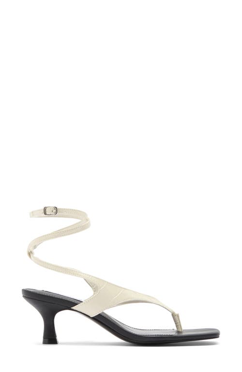 Steve Madden Rayger Ankle Strap Heel Sandal In Bone Multi