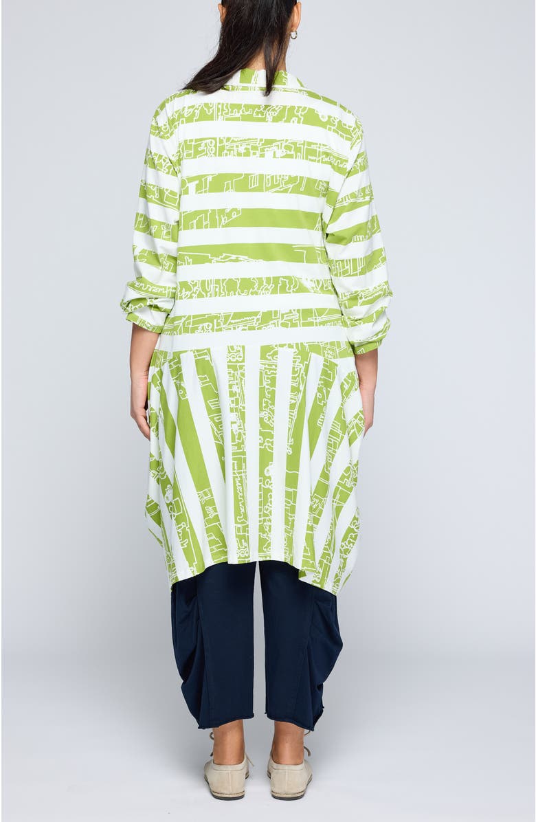 LUUKAA Vespera Striped Voluminous Jacket, Alternate, color, Lime