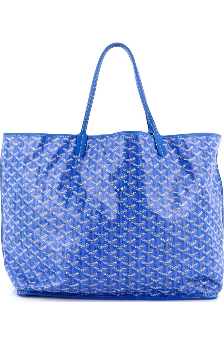 Pre-Owned Goyard Anjou Reversible Tote Coated Canvas GM, Alternate, color, Blue
