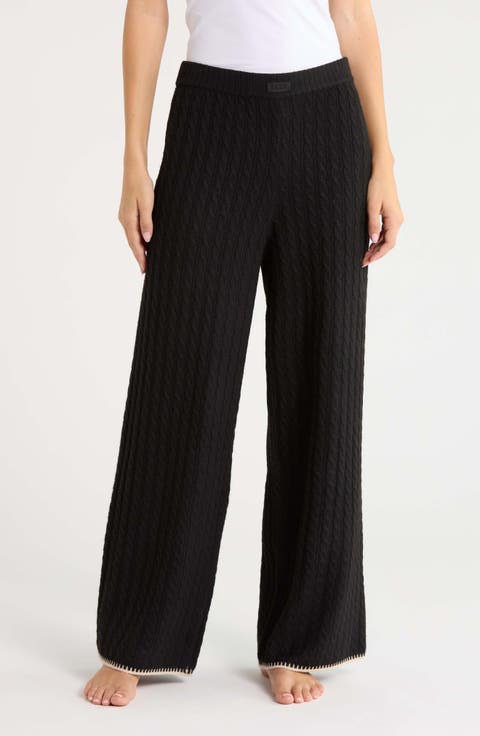 Rylynn Cable Knit Straight Leg Pants
