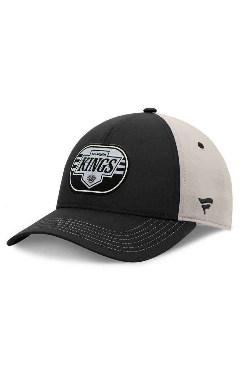 FANATICS Men's  Fanatics  Black/Gray Los Angeles Kings 2025 Stanley Cup Playoffs Locker Room Trucker Adjustable Hat, Main, color, 