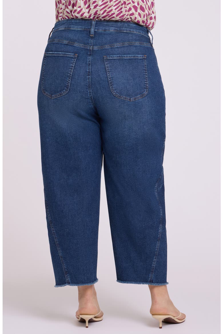 Alyssa High Waist Fray Hem Crop Relaxed Tapered Jeans, Alternate, color, SUNSET VILLA