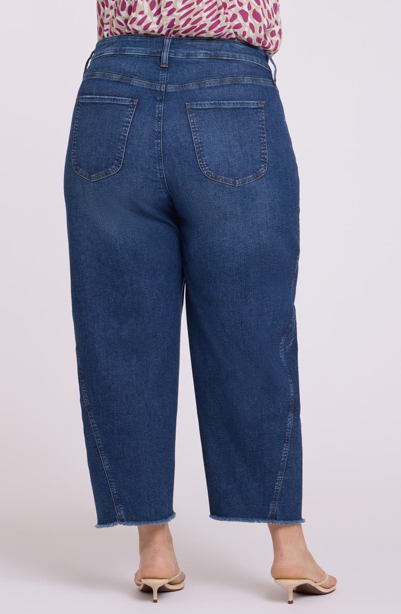 NYDJ Alyssa High Waist Fray Hem Crop Relaxed Tapered Jeans, Alternate, color, Sunset Villa