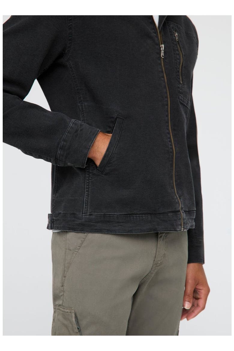 Stretch Canvas Utility Jacket, Alternate, color, Black