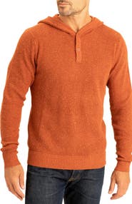 Threads 4 Thought Trim Fit Waffle Knit Henley Hoodie