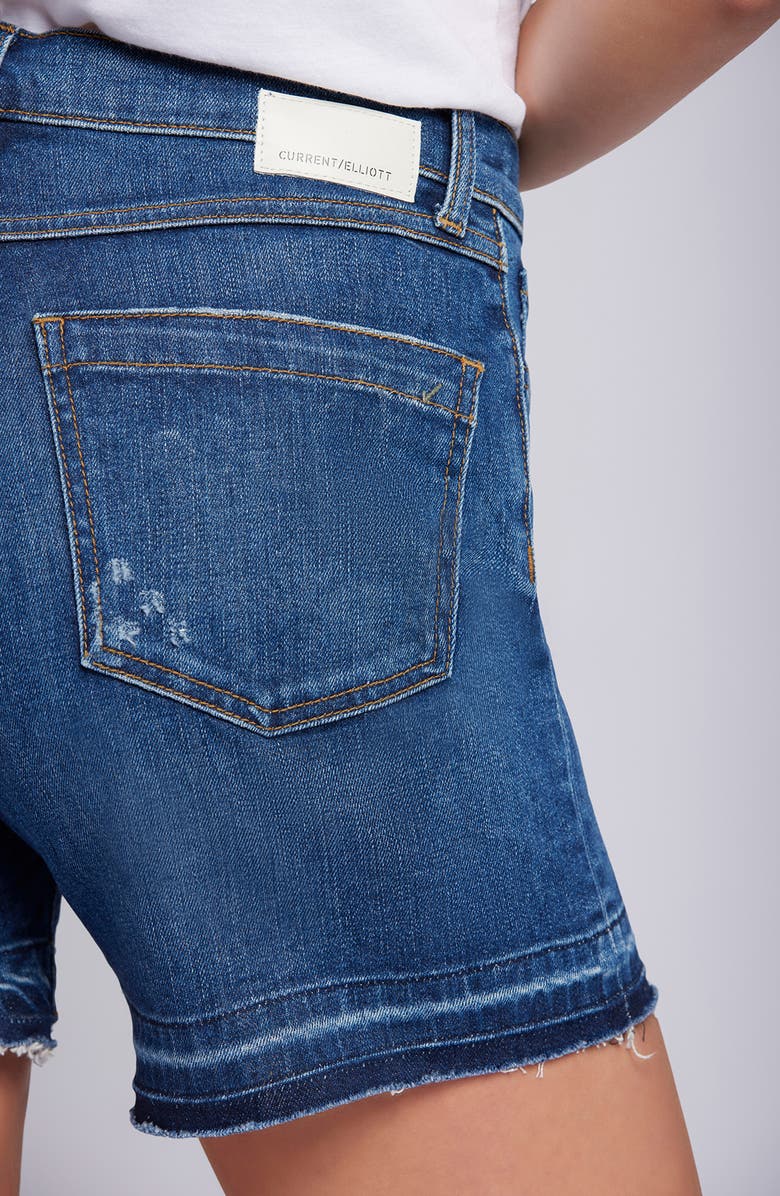 Current/Elliott The Frolic Release Hem Denim Cutoff Shorts, Alternate, color, 
