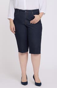 NYDJ Kristie '80s Raw Hem Denim Bermuda Shorts