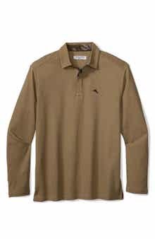 Vintage Vines Long Sleeve Five O'Clock IslandZone® Piqué Polo