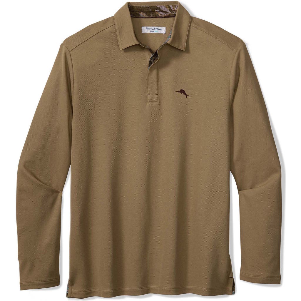 Tommy Bahama Vintage Vines Long Sleeve Five O'clock Islandzone® Piqué Polo