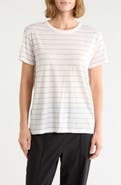 Vince Striped Short Sleeve Crewneck T-Shirt