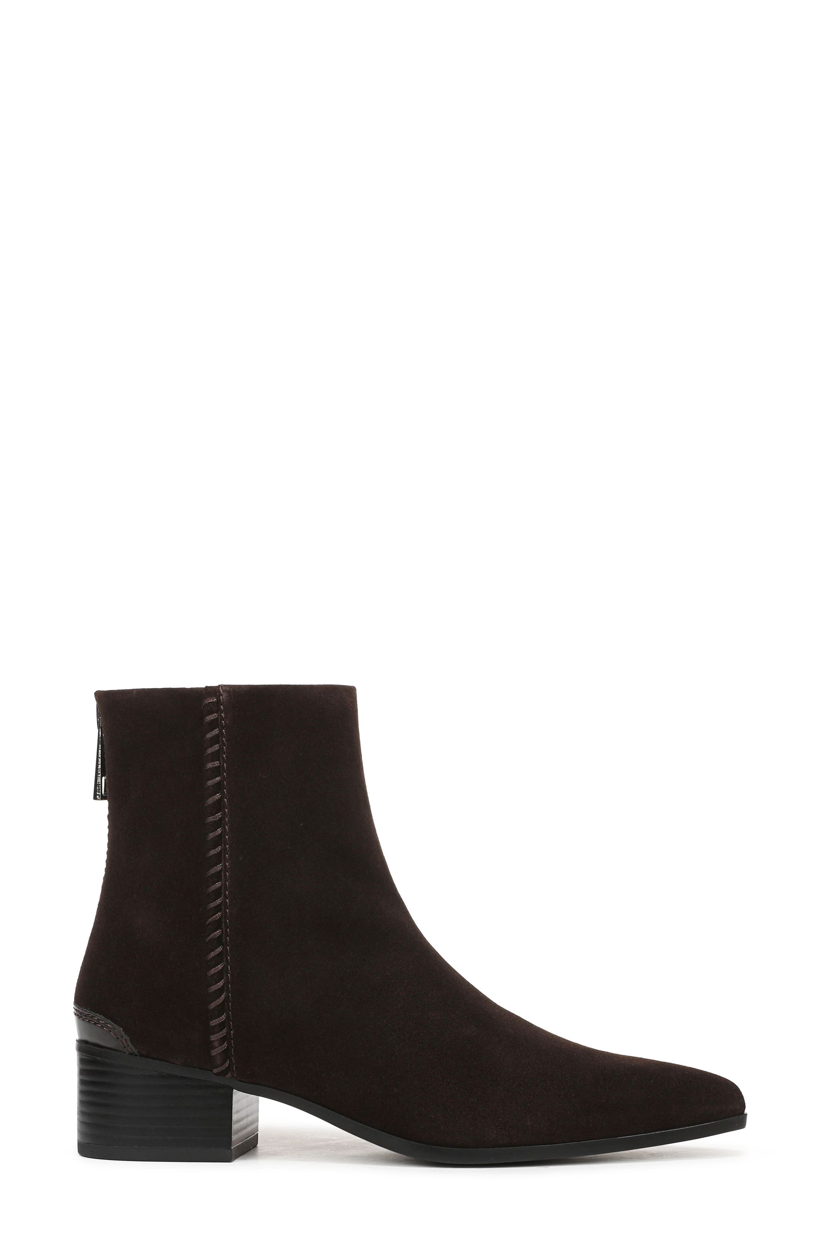 Franco Sarto Fayola Croc Embossed Leather Bootie (Women) | Nordstrom
