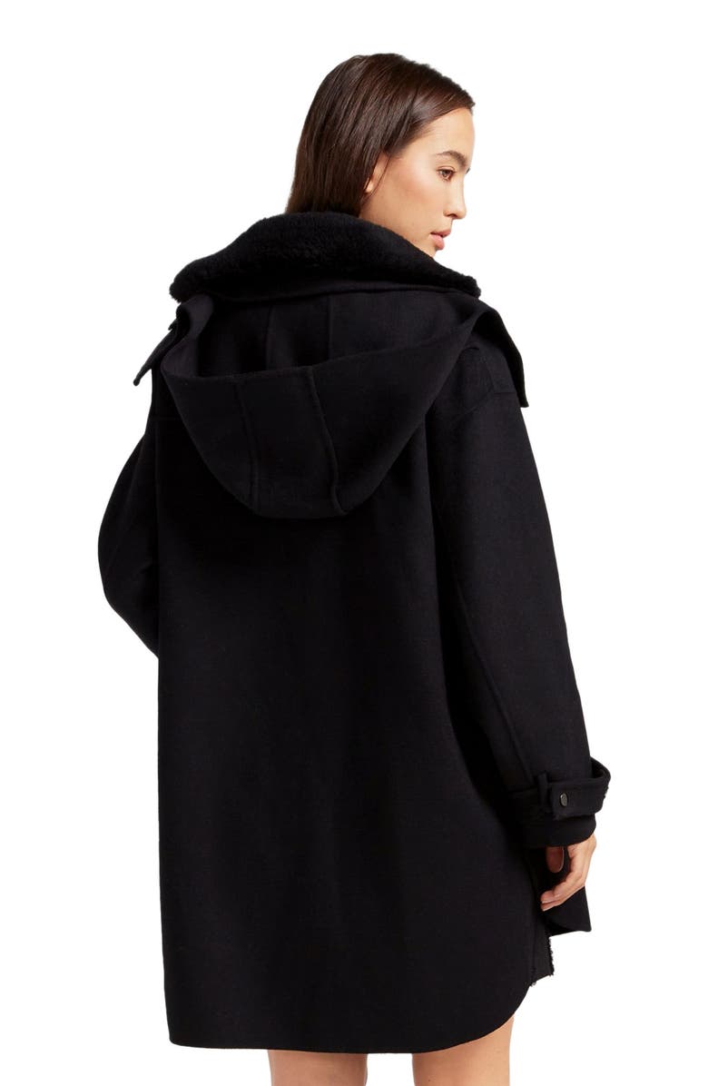 Belle & Bloom Heavy Hearted Detachable Hooded Coat, Alternate, color, Black