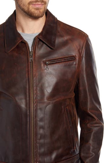 Schott NYC Lightweight Vintage Oil Tanned Unlined Cowhide