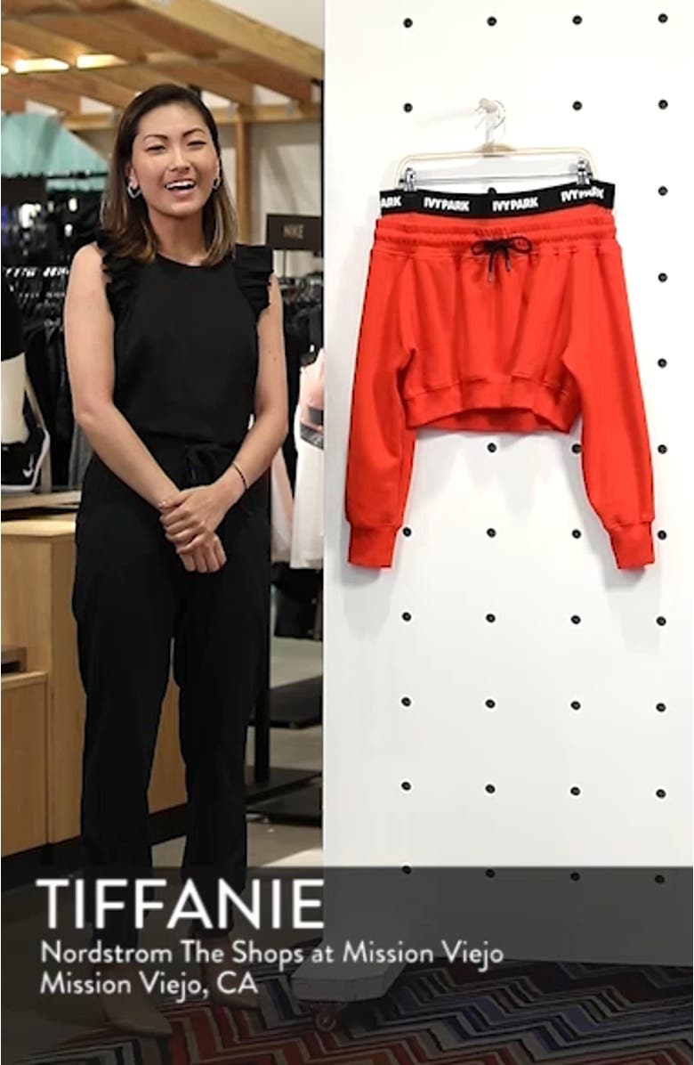 Off the Shoulder Crop Sweatshirt, sales video thumbnail