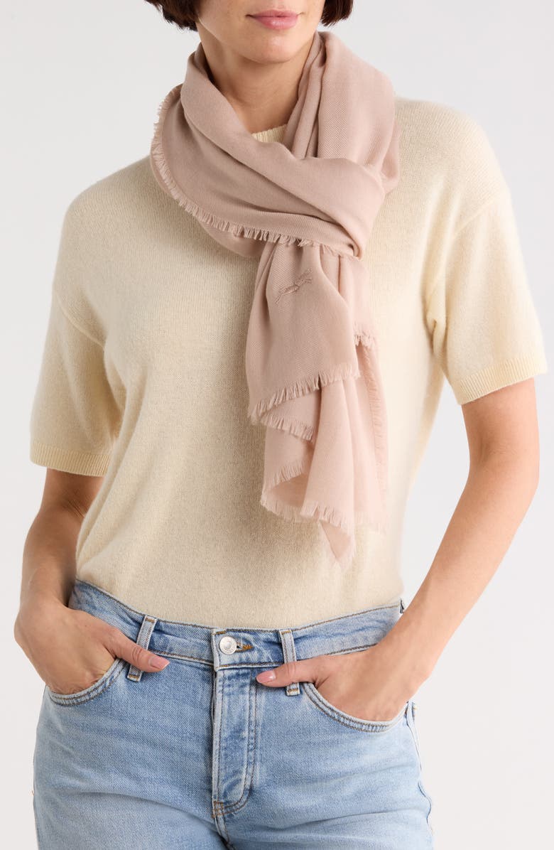 Longchamp Palette Scarf, Main, color, Powder Pink