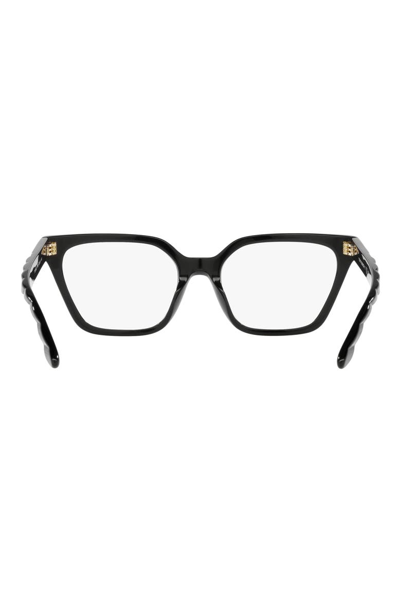 53mm Rectangular Optical Glasses, Alternate, color, BLACK
