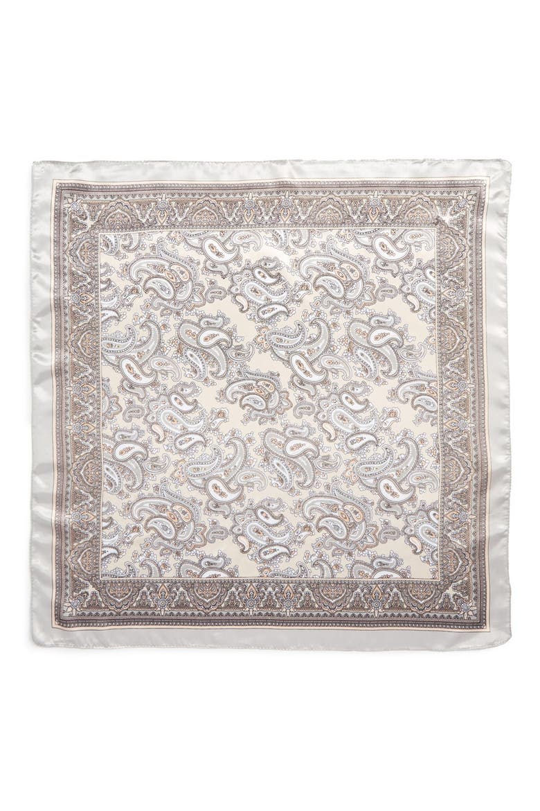 Paisley Scarf, Alternate, color, GREY