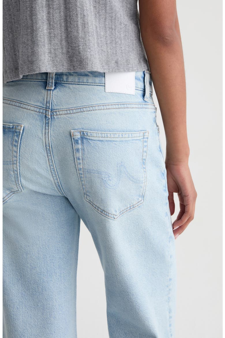 Saige Raw Hem Ankle Wide Leg Jeans, Alternate, color, HARVEST