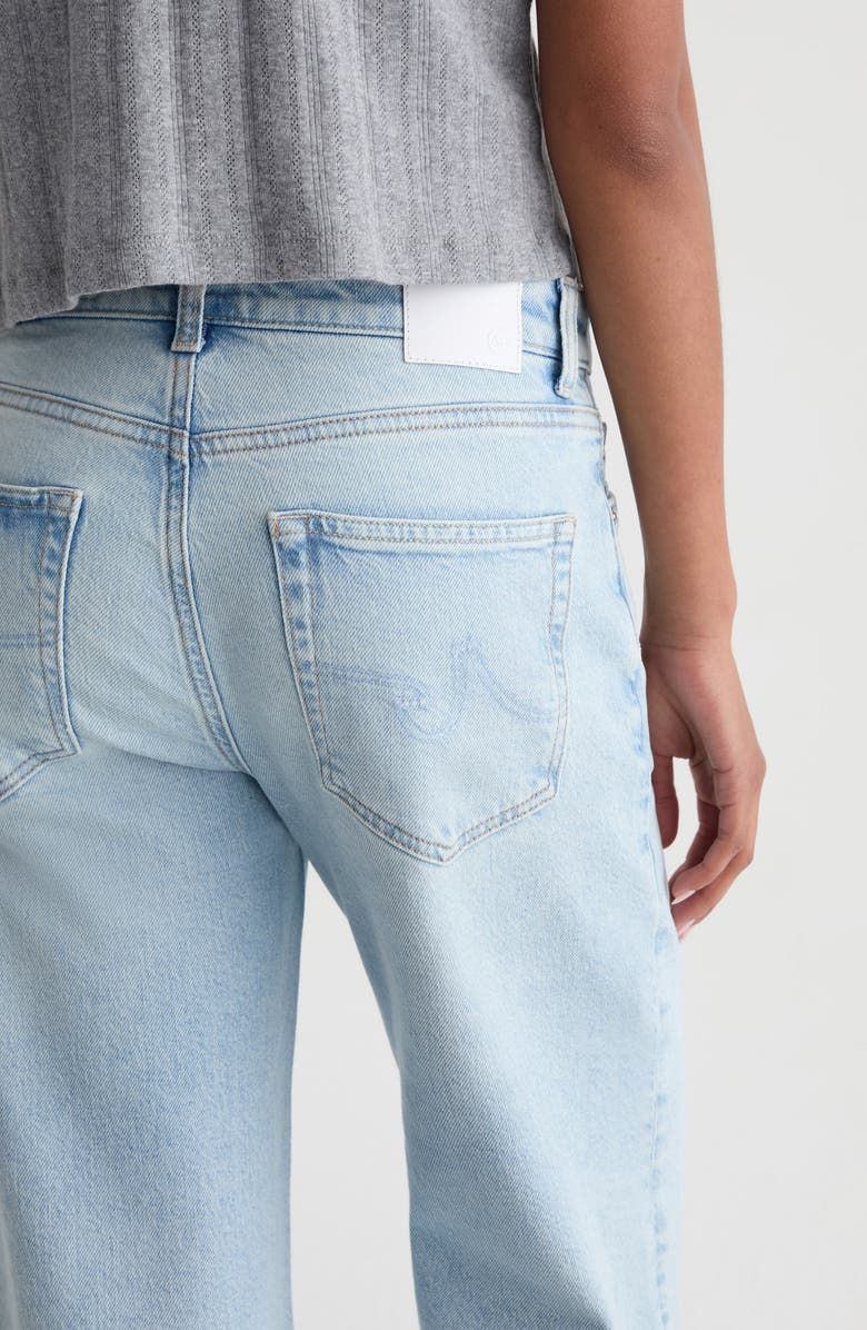 AG Saige Raw Hem Ankle Wide Leg Jeans, Alternate, color, Harvest
