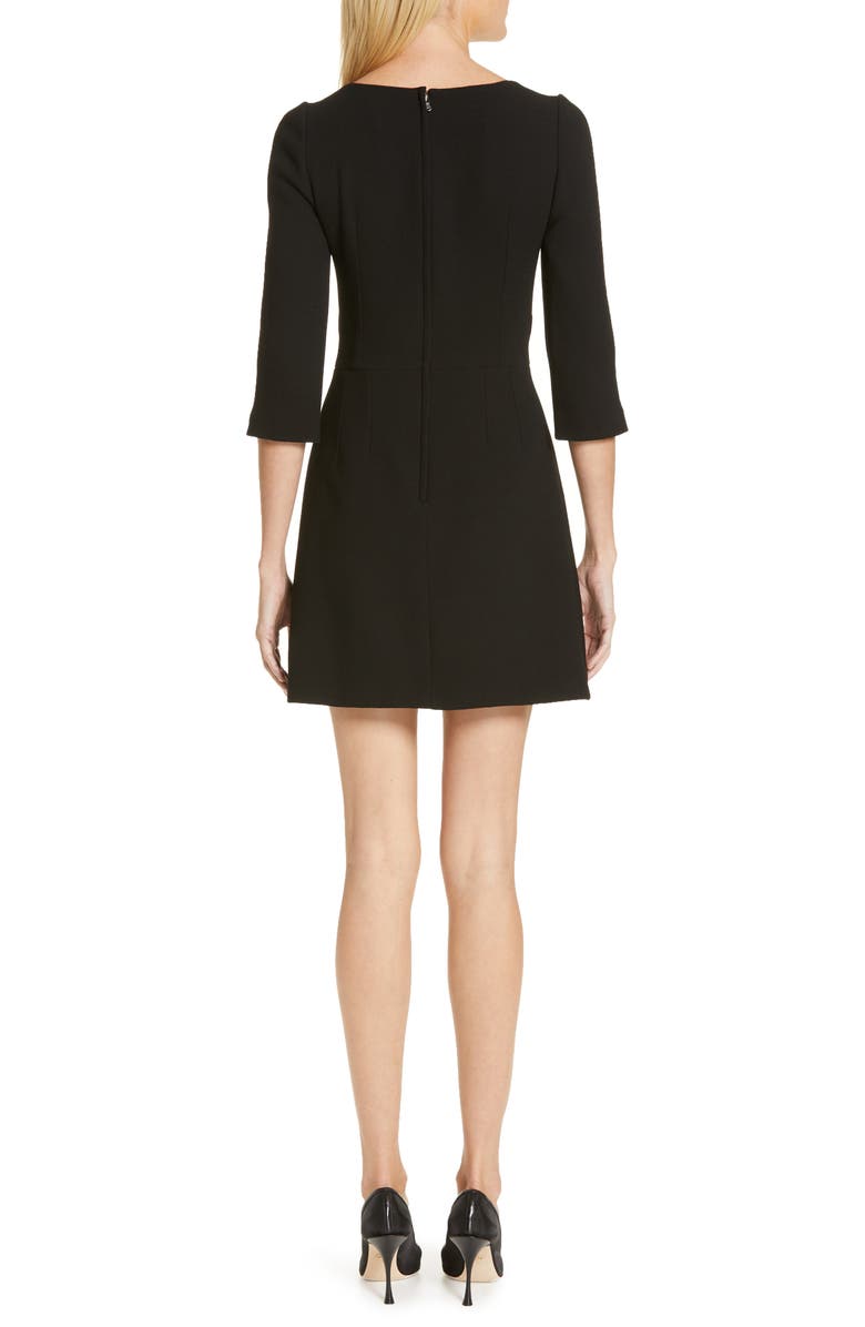 Dolce&Gabbana Heart Embellished Crepe Dress, Alternate, color, 