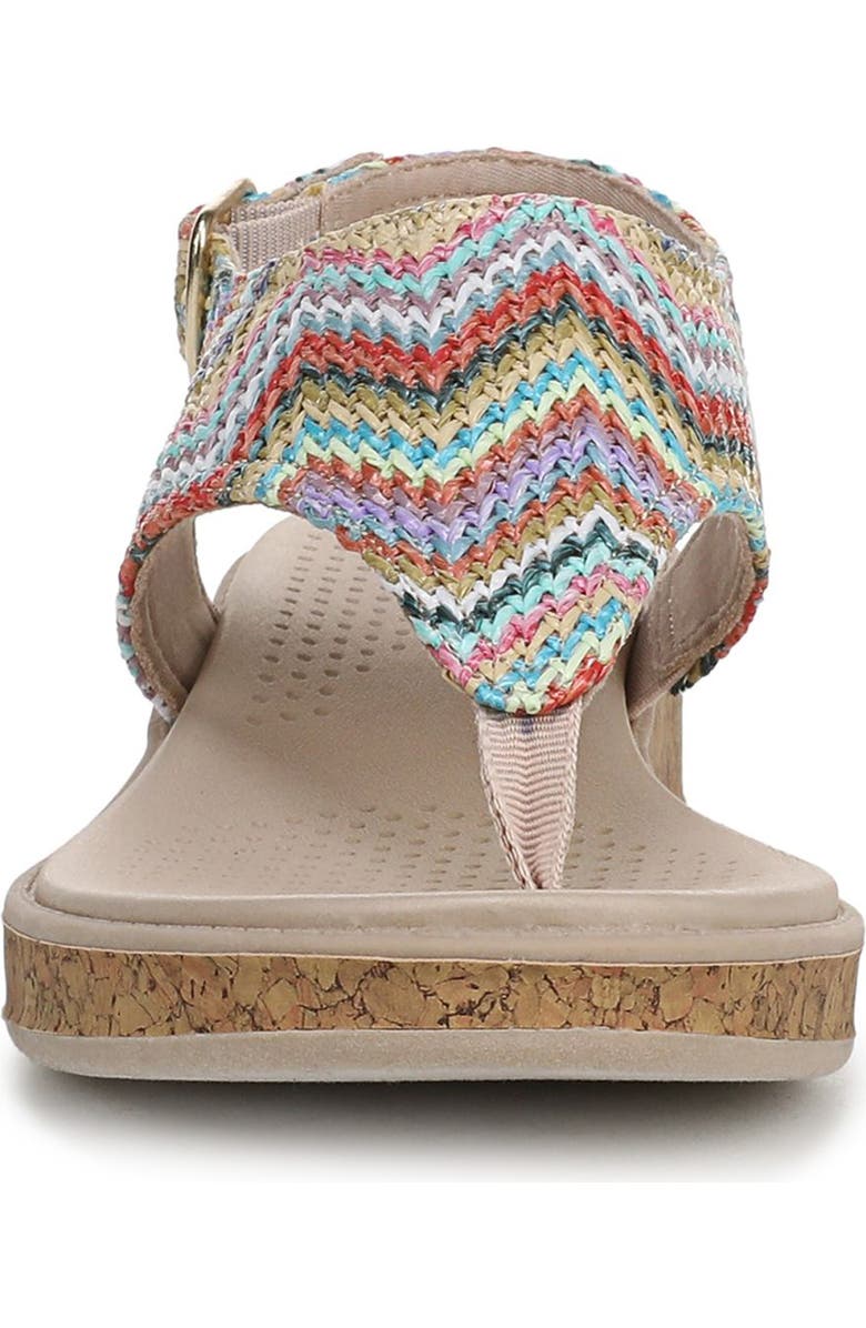LifeStride Beachy Wedge Slingback Sandal, Alternate, color, Beige Multi - 250