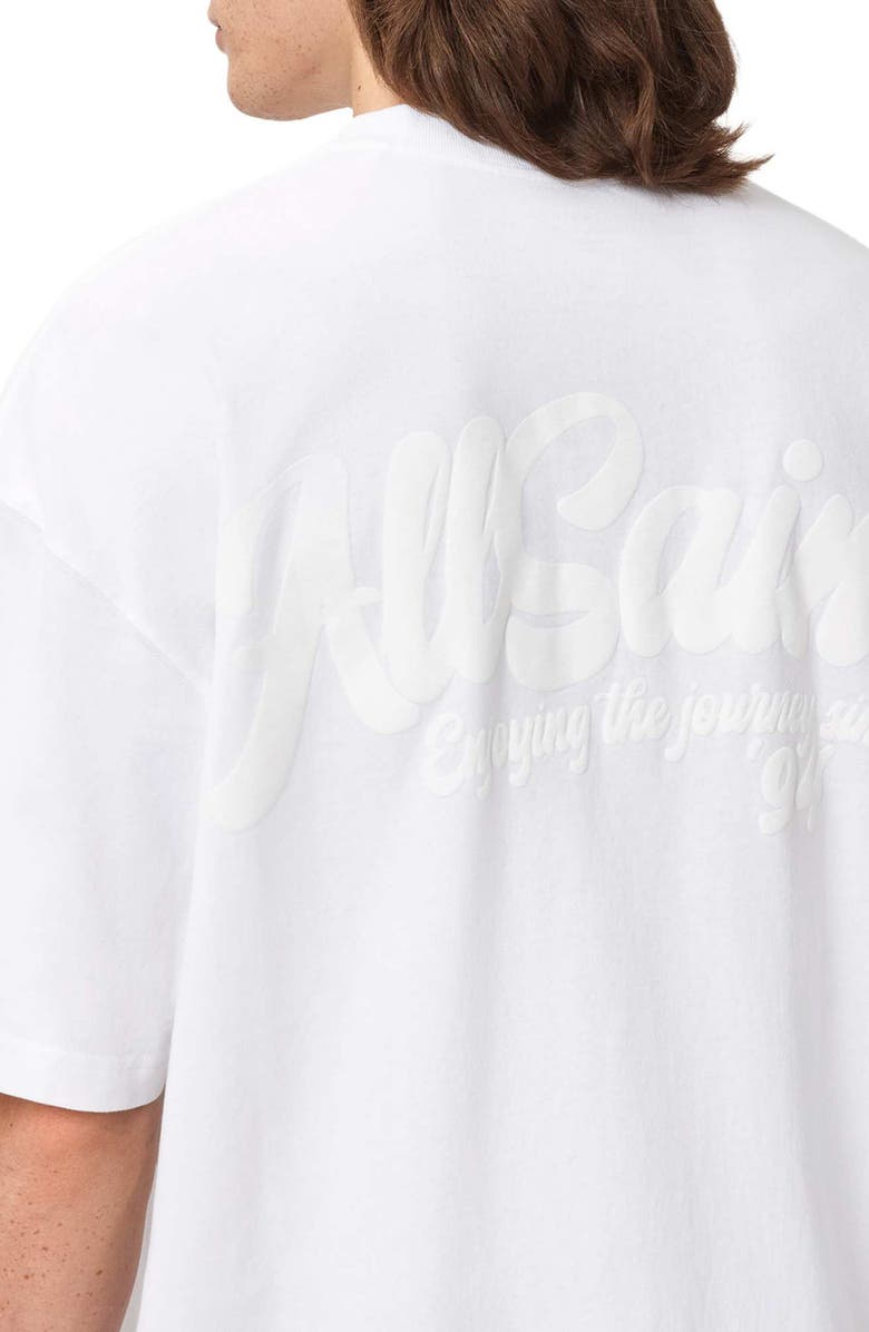 AllSaints Odyssey Cotton Graphic T-Shirt, Alternate, color, Optic White