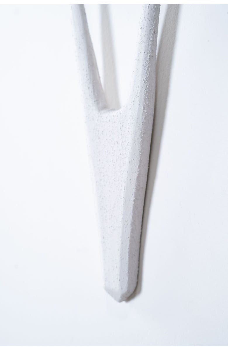 kanju Interiors African Antelope Wood Bokkie Head Wall Sculpture, Alternate, color, Textured White