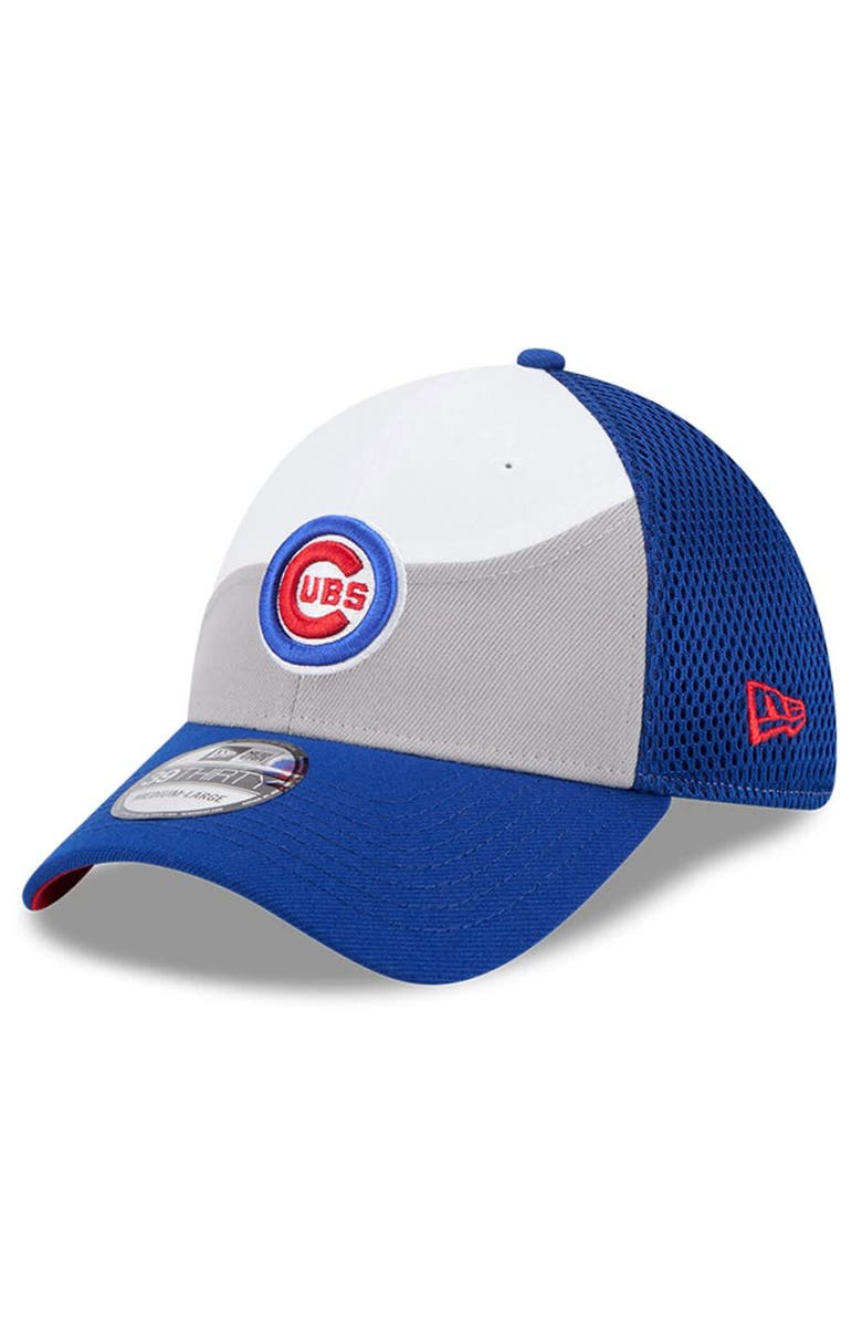 New Era Men's New Era Gray/Blue Chicago Cubs 2025 Spring Training 39THIRTY Flex Hat, Main, color,
