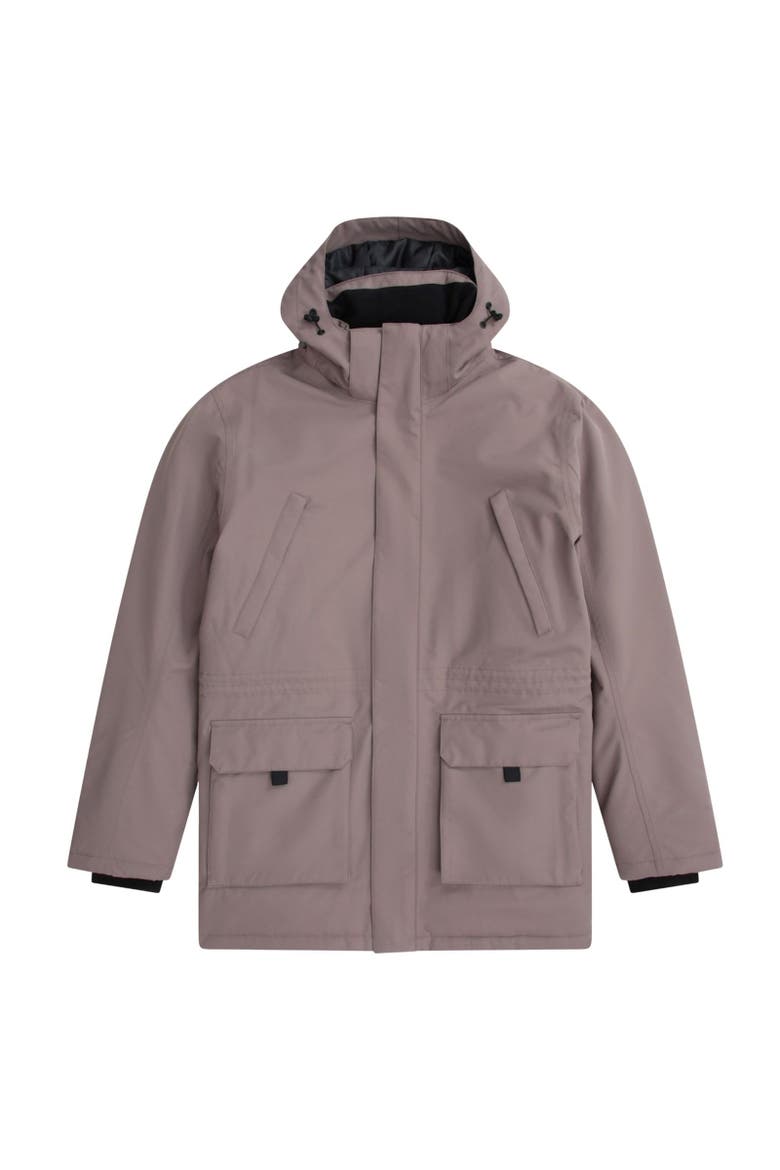 Jesper Logo Jacket, Main, color, Brown