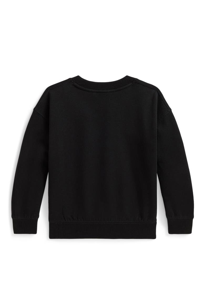 Kids' Polo Bear Family Graphic Print Sweatshirt, Alternate, color, BLACK