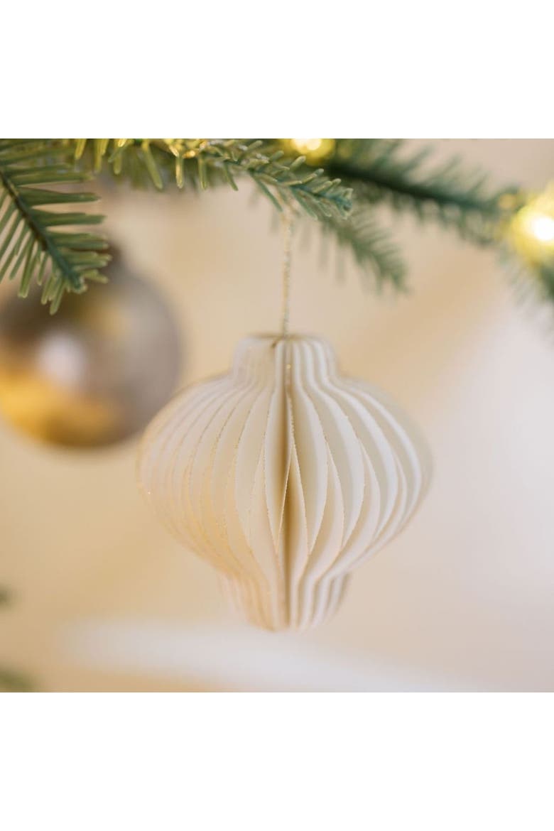 Mini Paper Honeycomb Assorted Ornament, Alternate, color, Mauve, Light Green, Crème