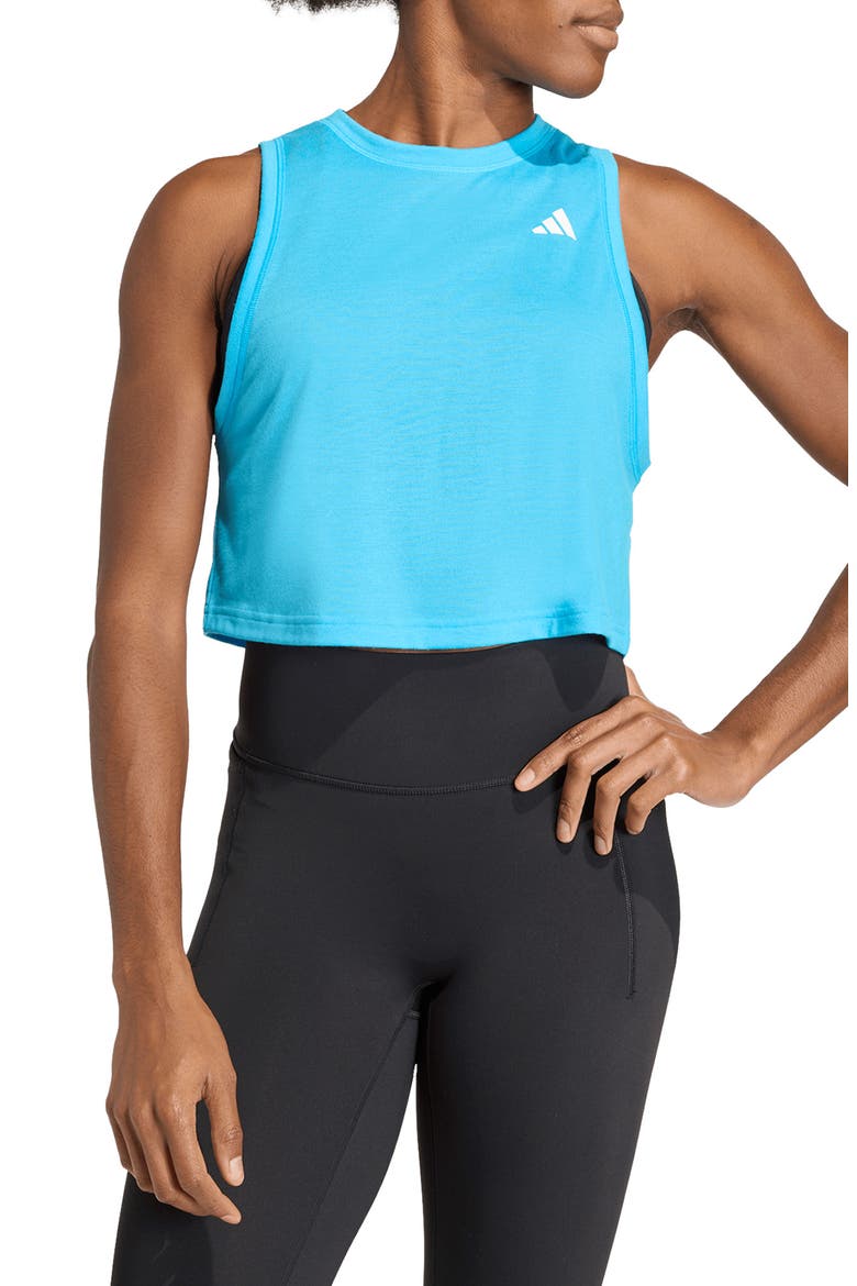 WE Performance Crop Tank Top, Main, color, LUCID AQUAMARINE/