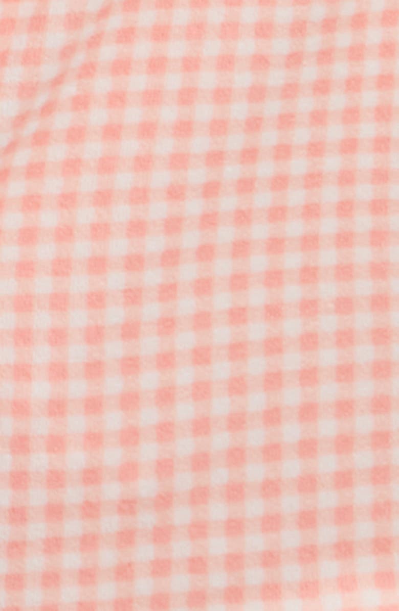 Little Me Kids; Cherry Gingham Cotton Blend Top & Shorts Set, Alternate, color, Pink