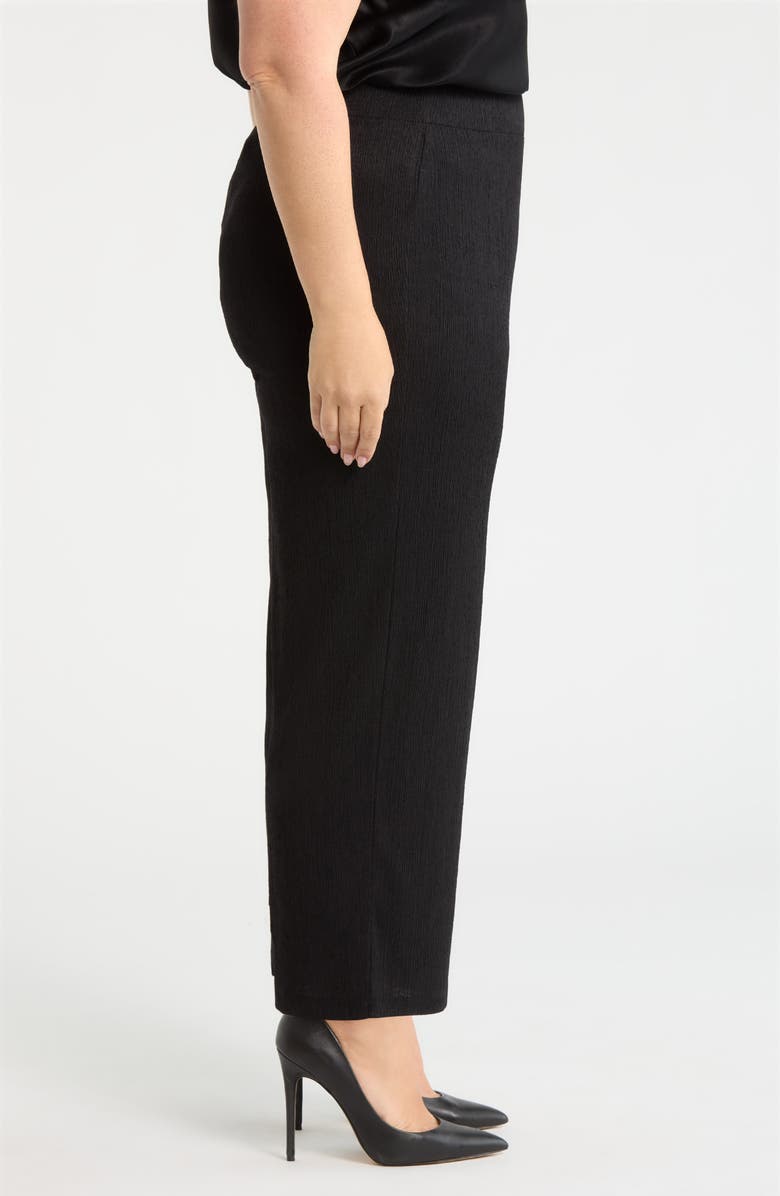 Anne Klein Pull-On Crop Wide Leg Pants, Alternate, color, Anne Black