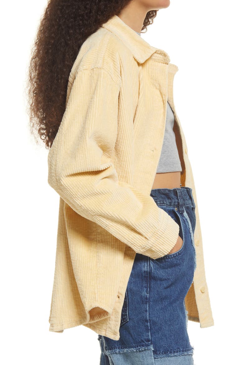 Corduroy Shirt Jacket, Alternate, color, TAN BOULDER
