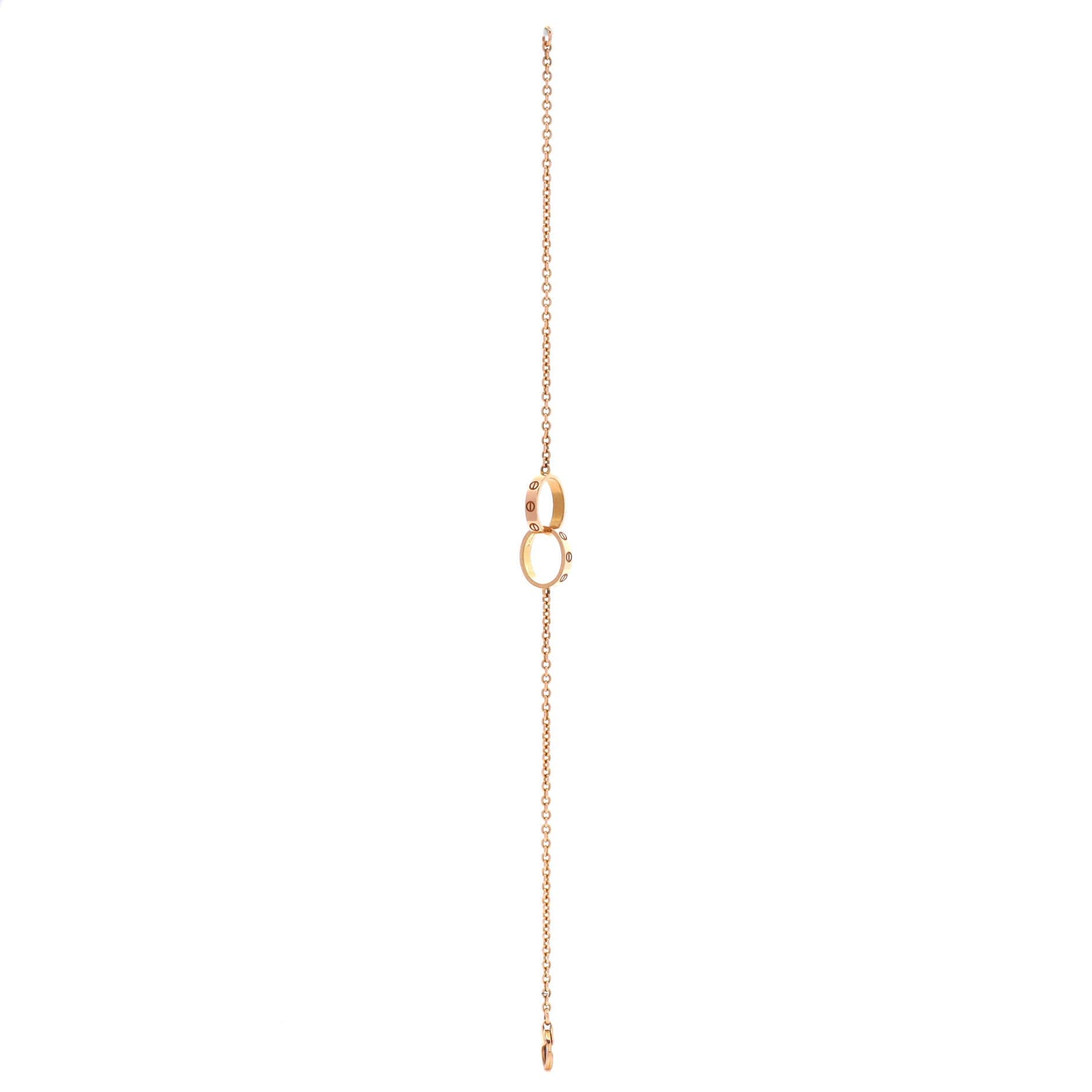 Love Interlocking Bracelet 18K Rose Gold, Alternate, color, Metallic Gold